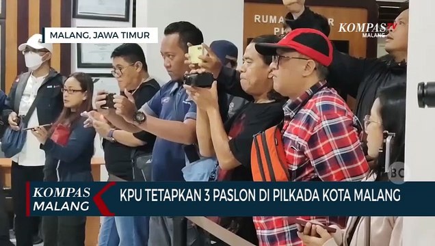 KPU Kota Malang Tetapkan Tiga Pasangan Calon Pilkada