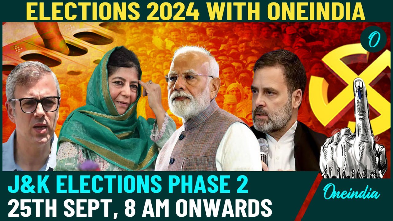 J&K Elections 2024: Second Phase of Kashmir Elections| Can Omar Abdullah Win?| Live on 25th Sept