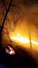 Incendio en los alrededores de La Cumbrecita