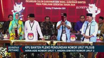 Pengundian Nomor Urut Pilgub Banten, Airin-Ade Nomor 1, Andra-Dimyati Nomor 2