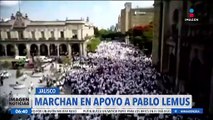 Marchan para defender el triunfo de Pablo Lemus como gobernador electo de Jalisco