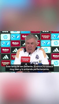 Ancelotti se deshace en elogios con Endrick y destaca su polivalencia