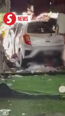 Wrongly pressed pedal sends car crashing in Langkawi