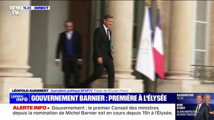 Gouvernement Barnier: le premier conseil des ministres se termine à l'Élysée