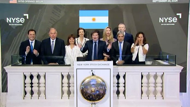 Milei tocó la campana en Wall Street
