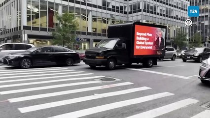 Erdoğan'ın “Dünya Beşten Büyüktür” sözü, New York sokaklarında