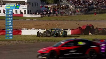 STCC 2024 Mantorp Race 1 Start Brink Big Crash