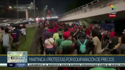 Aumentan las protestas en Martinica por equiparación de precios