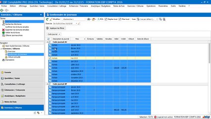 EBP COMPTA 2016 : La  clôture de l'exercice
