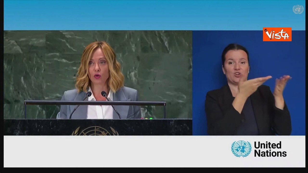 Meloni all'Onu: "Per riforma Consiglio sicurezza no nazioni di serie A e serie B"