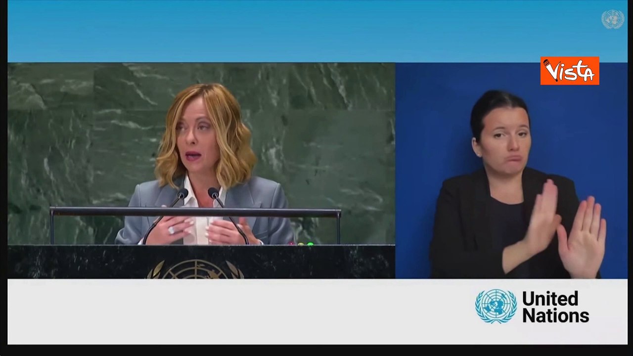 Meloni all'Onu: "Piano Mattei ricetta italiana per promuovere sviluppo Africa, basata su rispetto"