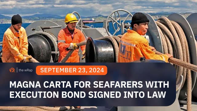 Marcos signs Magna Carta for Seafarers into law
