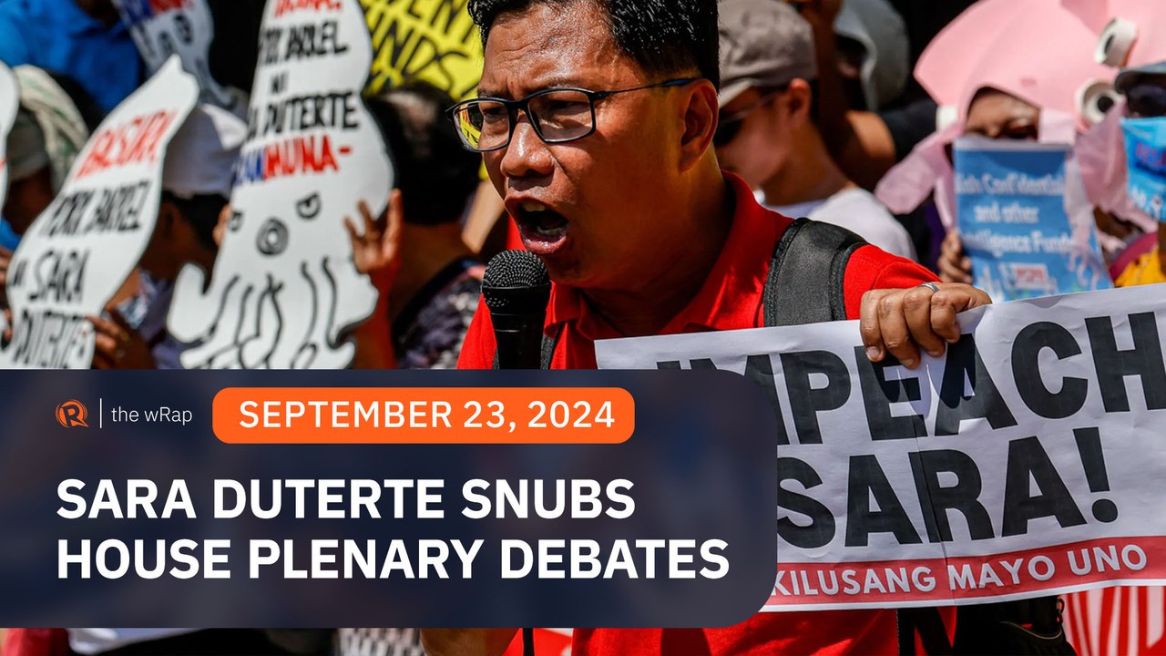 Sara Duterte snubs House plenary debates on her proposed 2025 budget