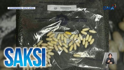 63 capsules ng hinihinalang cocaine, nakuha sa tiyan ng isa umanong drug mule | Saksi