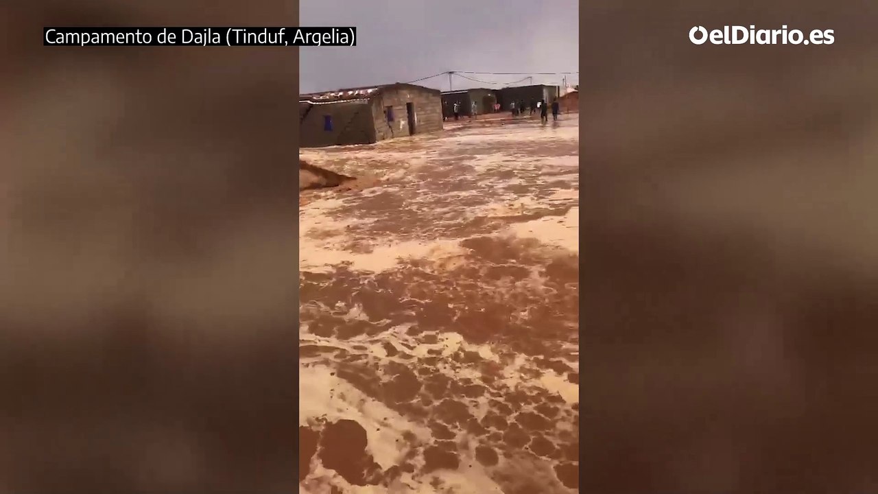 Grandes inundaciones en el campamento de refugiados saharauis de Dajla (Tinduf, Argelia)