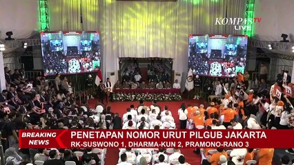 Janji Pramono hingga Pantun Rano Karno usai Ambil Nomor Urut di KPU Jakarta