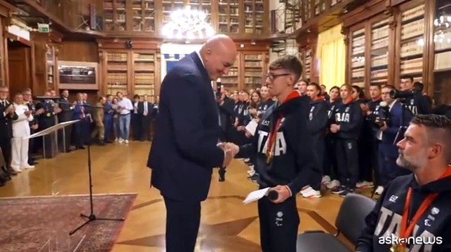 Crosetto incontra gli atleti olimpici e paralimpici della Difesa
