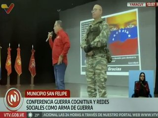 Luis Reyes Rivero Cmdte. ZODI Yaracuy dictó conferencia sobre la Guerra Cognitiva en RRSS