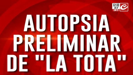 Autopsia preliminar de "La Tota": 90% del cuerpo quemado y no hay signos de defensa