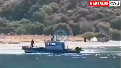 Hadsiz Yunan sınırı iyice aştı! Elini kolunu sallayarak ayak bastıkları yer Türk toprağı