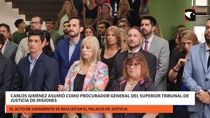 Carlos Giménez asumió como Procurador General del Superior Tribunal de Justicia de Misiones