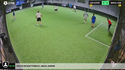 Faute de Matthieu B - BOCA JUNIOR