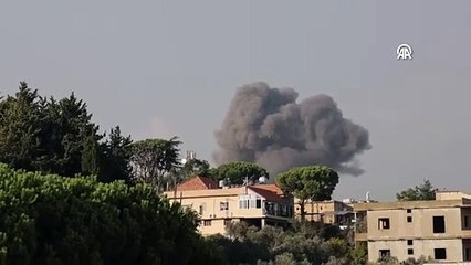İsrail'den Lübnan'ın Nebatiye kentine hava saldırısı