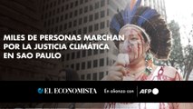 Miles de personas marchan por la Justicia Climática en Sao Paulo