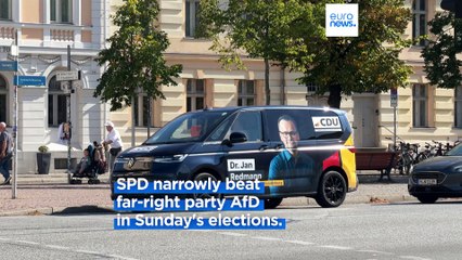 Scholz's SPD party narrowly survive regional election as coalition partners struggle