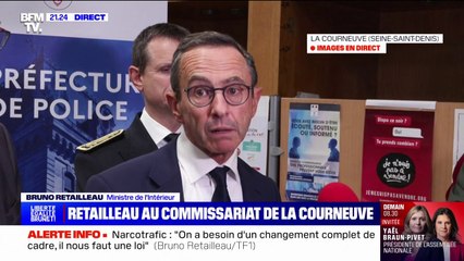 Bruno Retailleau (ministre de l'Intérieur) assure qu'il ne "tolérera aucune offense" vis-à-vis des forces de l'ordre