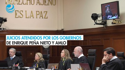 Juicios atendidos por los gobiernos de Enrique Peña Nieto y AMLO