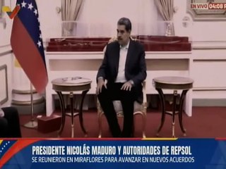 Presidente Nicolás Maduro sostiene encuentro de trabajo con representantes de Repsol