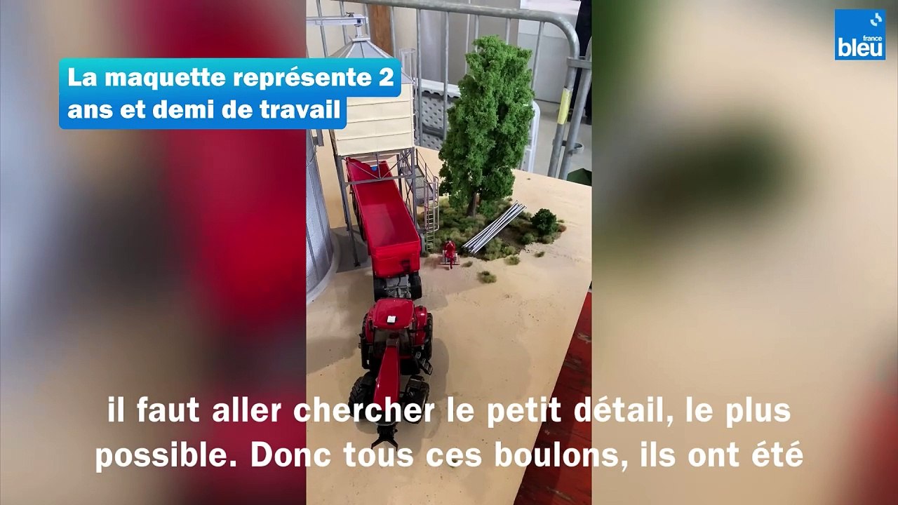 Un passionné de miniatures agricoles expose sa maquette de ferme en Dordogne
