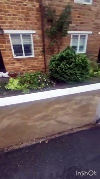 Dallington Brook floods street