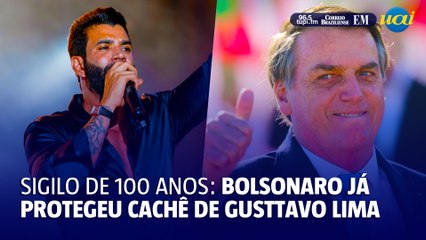 Bolsonaro já colocou cachês de Gusttavo Lima sob sigilo