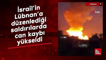 İsrail'in Lübnan'a düzenlediği saldırılarda can kaybı yükseldi