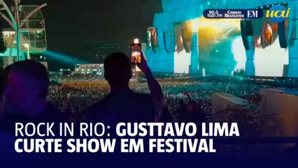 Gusttavo Lima acompanha show de Akon no Rock in Rio