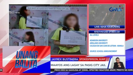 Panayam kay JSupt. Jayrex Bustinera, spokesperson, BJMP | Unang Balita