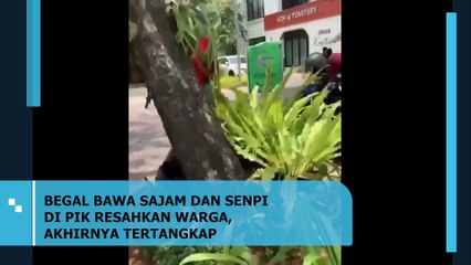 Begal Bawa Sajam dan Senpi Resahkan Warga, Akhirnya Tertangkap