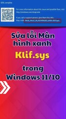 ✔️Sửa lỗi màn hình xanh Klif.sys Windows #sửalỗi #mànhìnhxanh #klifsys #windows #kaspersky #win10