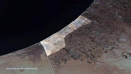 ANIMATED MAP: destroyed buildings in the Gaza Strip