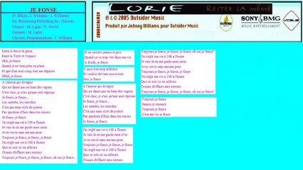 LORIE — Je fonce /// LORIE : RESTER LA MÊME — CD · (2005)