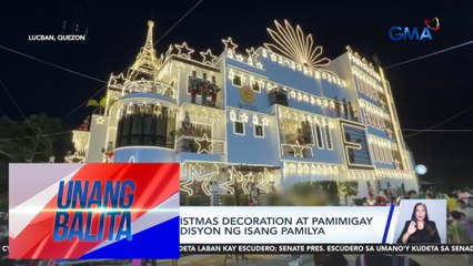 Bonggang Christmas decoration at pamimigay ng regalo, tradisyon ng isang pamilya | Unang Balita