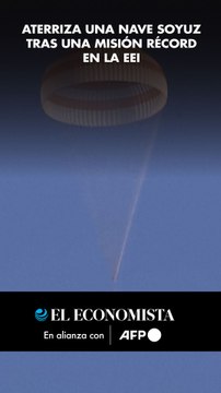 Aterriza una nave Soyuz tras una misión récord en la EEI
