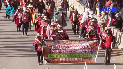 Morales avanza sobre La Paz en concurrida y tensa marcha contra presidente de Bolivia