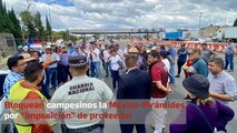 Bloquean campesinos la México-Pirámides por “imposición” de proveedor