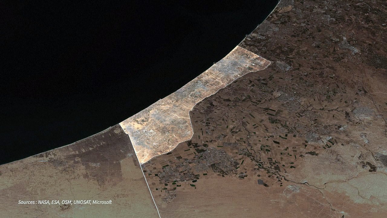 CARTE ANIMÉE: bâtiments détruits dans la bande de Gaza