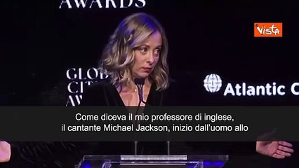 Meloni cita Michael Jackson: Mio primo prof di inglese. Cambiamo partendo da noi stessi