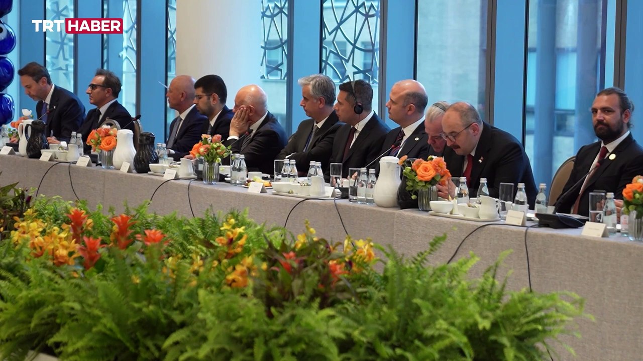 Cumhurbaşkanı Erdoğan, Amerikalı ve Türk iş insanlarıyla bir araya geldi