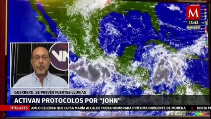 Autoridades activan protocolos en Oaxaca por paso del huracán 'John'